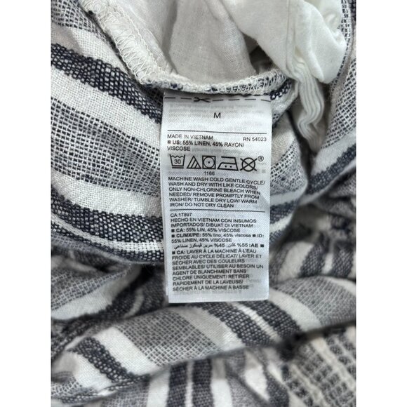 Old Navy Womens Striped Jumpsuit Size M Linen & Rayon Blend - Picture 4 of 10